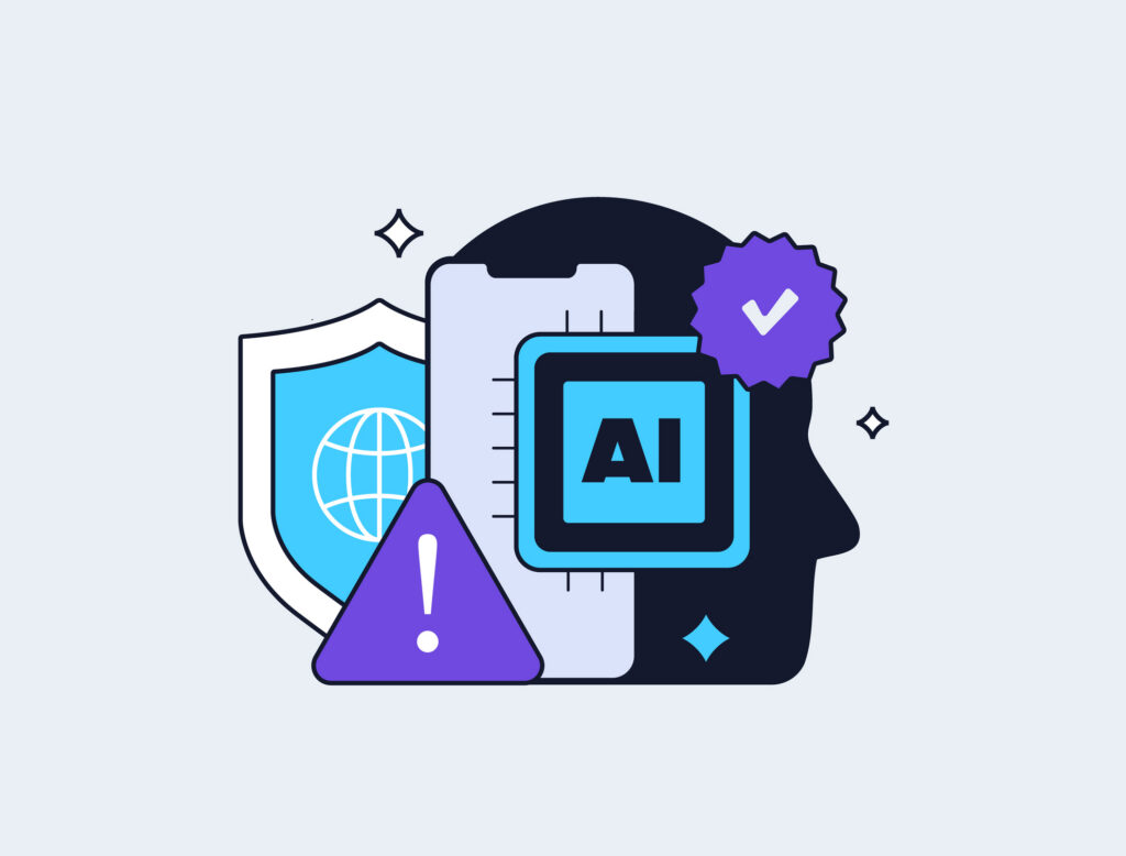 Copyright protection AI training grows in importance as data privacy for artificial intelligence models. Ethical ai content usage become critical issues worldwide, vector illustration.